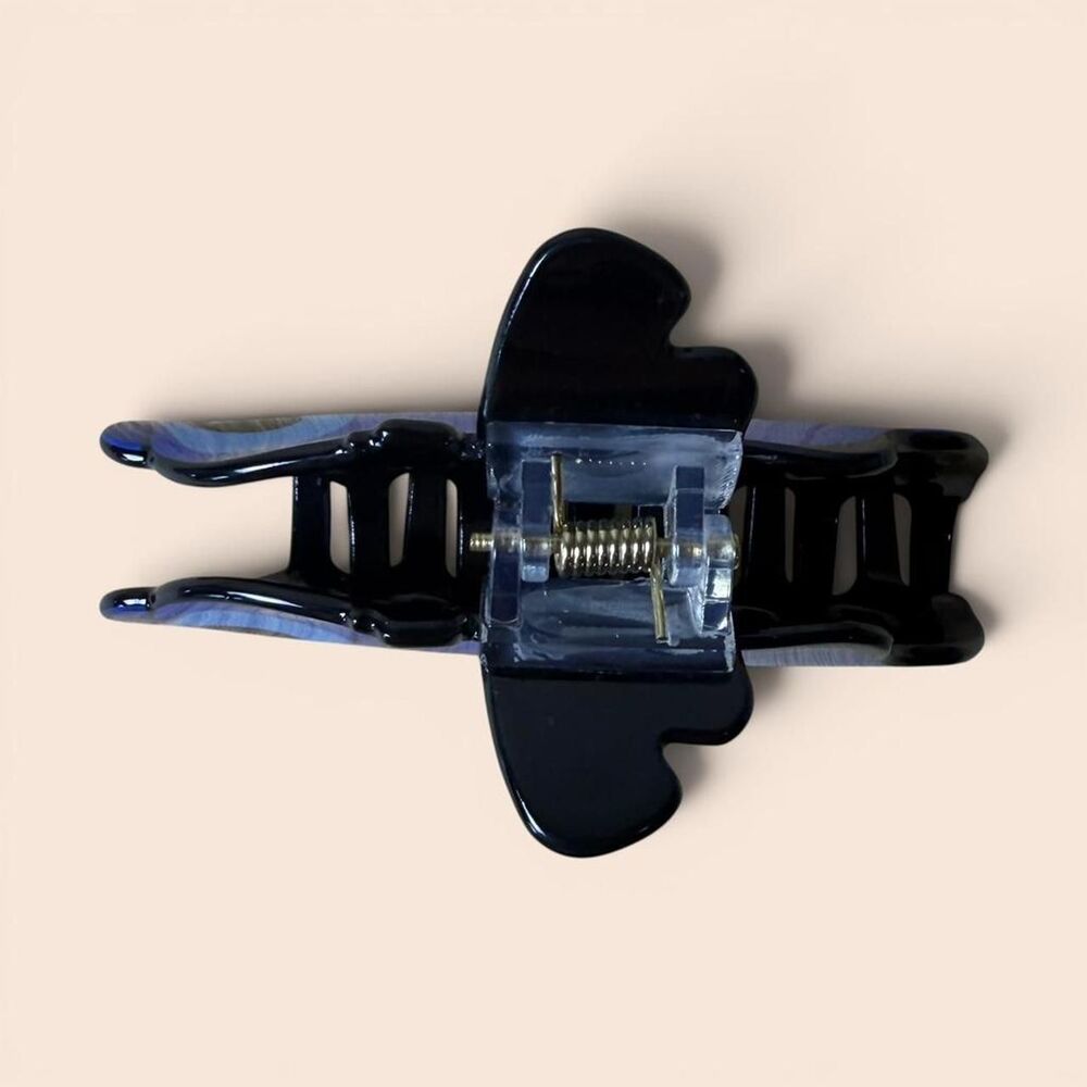 Stitch Inspired Women's Blue and Black Claw Hair Clip - Picture 3 of 4